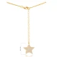 Single Belly Chain Star CZ Body Sterling Silver Pendant | 925 Sterling Silver Wholesale | Sade Silver Single Belly Chain Star CZ Body Sterling Silver Pendant - Sade 925 Silver Jewelry