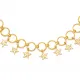 Fancy Multi Star Shaker 925 Sterling Silver Anklet