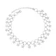 Fancy Multi Star Shaker 925 Sterling Silver Anklet