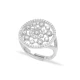 Dainty Round CZ Adjustable 925 Sterling Silver Ring | 925 Sterling Silver Wholesale | Sade Silver Dainty Round CZ Adjustable 925 Sterling Silver Ring - Sade 925 Silver Jewelry