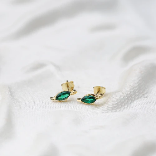Turtle Emerald 925 Sterling Silver Earrings Turtle Emerald 925 Sterling Silver Earrings