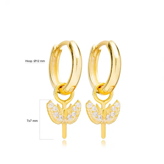 Sword Angel Shape Dangle 925 Sterling Silver Earrings Sword Angel Shape Dangle 925 Sterling Silver Earrings