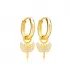 Sword Angel Shape Dangle 925 Sterling Silver Earrings