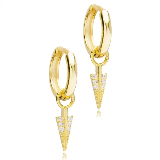 Arrow Shape Dangle 925 Sterling Silver Earrings Arrow Shape Dangle 925 Sterling Silver Earrings