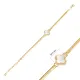 Trendy Four Clover Design Mother of Pearl Stone Charm Bracelet Handmade Wholesale Turkish 925 Sterling Silver Jewelry