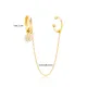 Flower Zircon Stone Charm  Cartilage And Hoop Earrings Turkish Theia Wholesale 925 Sterling Silver Jewelry