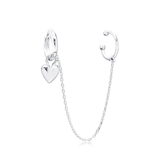 Heart Charm Cartilage And Hoop Earrings Turkish Theia Wholesale 925 Sterling Silver Jewelry Heart Charm Cartilage And Hoop Earrings Turkish Theia Wholesale 925 Sterling Silver Jewelry