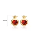 Pomegranate Garnet Theia 925 Sterling Silver Earrings