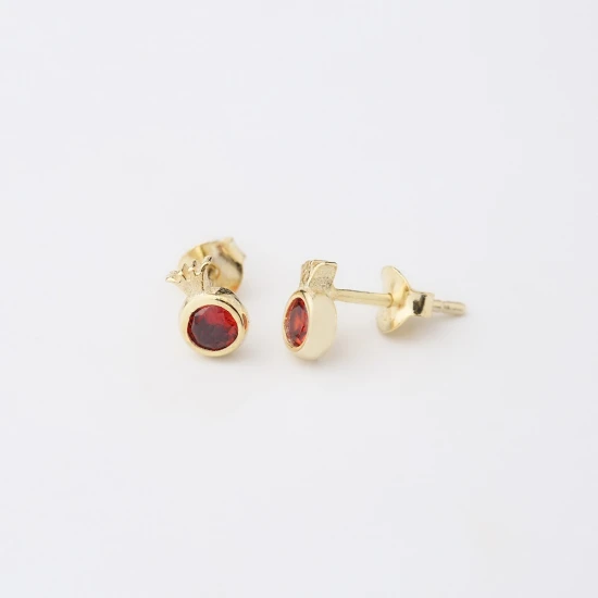 Pomegranate Garnet Theia 925 Sterling Silver Earrings