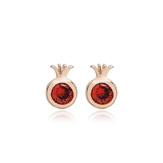 Pomegranate Garnet Theia 925 Sterling Silver Earrings