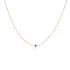 Silver Evil Eye Pendant 13.5 Inch Chain Choker Necklace Wholesale 925 Sterling Silver Jewelry