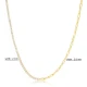 Half Tennis Half Link Chain Side Choker Silver Necklace - Sade 925 Silver Jewelry