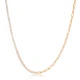 Half Tennis Half Link Chain Side Choker Silver Necklace - Sade 925 Silver Jewelry