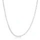 Half Tennis Half Link Chain Side Choker Silver Necklace - Sade 925 Silver Jewelry