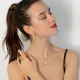 Feather Charm Hexagon 925 Stud Earrings Feather Charm Hexagon 925 Stud Earrings