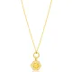 Citrine Hexagon Hollow Chain Sterling Silver Necklace Citrine Hexagon Hollow Chain Sterling Silver Necklace