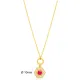 Stylish Ruby Hexagon Hollow Chain 925 Silver Necklace Stylish Ruby Hexagon Hollow Chain 925 Silver Necklace