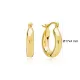 Leverback Ø17 mm Hoop Earrings Handcrafted Turkish Wholesale 925 Sterling Silver For Woman Jewelry