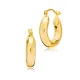 Thick Leverback 19mm Theia 925 Sterling Silver Earrings