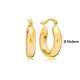 Thick Leverback 19mm Theia 925 Sterling Silver Earrings