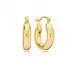 Thick Leverback 19mm Theia 925 Sterling Silver Earrings