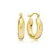 Thick Leverback 19mm Theia 925 Sterling Silver Earrings