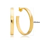 High Quality 40mm 925 Sterling Silver Earrings