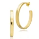 High Quality 40mm 925 Sterling Silver Earrings