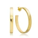 High Quality 40mm 925 Sterling Silver Earrings