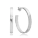 High Quality 40mm 925 Sterling Silver Earrings
