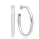 Jagged Detailed Ø45 mm Hoop Earrings Turkish Wholesale 925 Sterling Silver For Woman Jewelry Jagged Detailed Ø45 mm Hoop Earrings Turkish Wholesale 925 Sterling Silver For Woman Jewelry