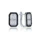 Black And White Rectangle Latch Back Silver Earrings Black And White Rectangle Latch Back Silver Earrings