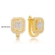 Square Latch Back 925 Sterling Silver Earrings Square Latch Back 925 Sterling Silver Earrings