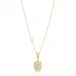 Rectangle Mix Cut CZ 925 Sterling Silver Necklace