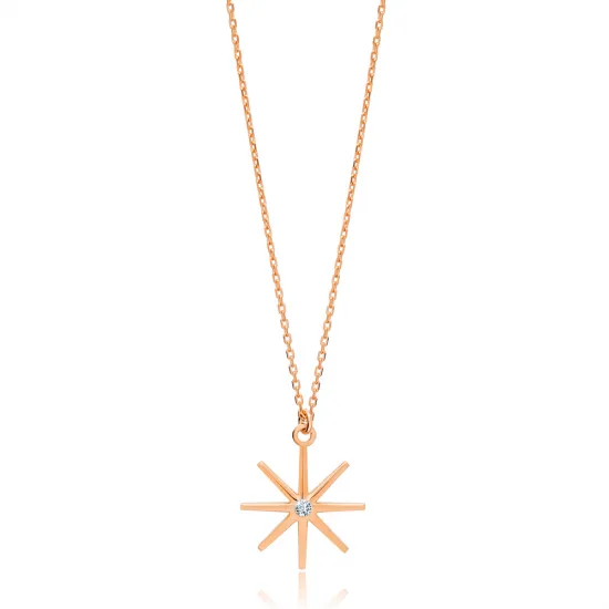 Tiny Star Shape For Ladies 925 Sterling Silver Necklace Tiny Star Shape For Ladies 925 Sterling Silver Necklace