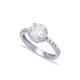 Round Zircon Stone Pave Setting Design Wholesale Turkish 925 Sterling Silver Engagement Ring Round Zircon Stone Pave Setting Design Wholesale Turkish 925 Sterling Silver Engagement Ring