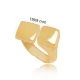 Shiny Square Plain Size 7 Adjustable 925 Silver Ring Shiny Square Plain Size 7 Adjustable 925 Silver Ring