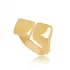 Shiny Square Plain Size 7 Adjustable 925 Silver Ring