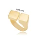 Dual Plain Square Shape Size 7 Adjustable Silver Ring | 925 Sterling Silver Wholesale | Sade Silver Dual Plain Square Shape Size 7 Adjustable Silver Ring - Sade 925 Silver Jewelry