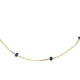 Dark Blue Enamel Beaded Chain Sterling Silver Anklet | 925 Sterling Silver Wholesale | Sade Silver Dark Blue Enamel Beaded Chain Sterling Silver Anklet - Sade 925 Silver Jewelry