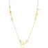 Clear Three Girl CZ 925 Sterling Silver Necklace