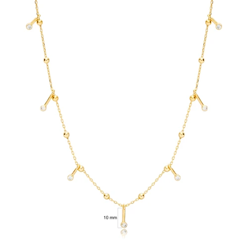 Shiny CZ Ball Chain Best Selling 925 Silver Necklace Shiny CZ Ball Chain Best Selling 925 Silver Necklace