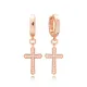 CZ Cross Dangle 925 Sterling Silver Earrings CZ Cross Dangle 925 Sterling Silver Earrings