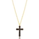 Cross Black CZ 925 Sterling Silver Necklace - Sade 925 Silver Jewelry