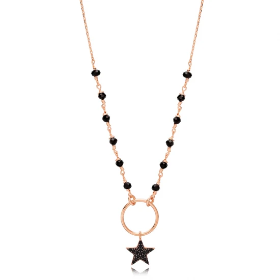 Turkish Onyx Star 925 Sterling Silver Necklace