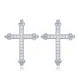 White Cross 925 Sterling Silver Earrings White Cross 925 Sterling Silver Earrings