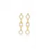 Geometric Round Square Design Stud Earrings