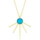 Blue Opal Dainty 925 Sterling Silver Necklace