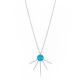 Blue Opal Dainty 925 Sterling Silver Necklace