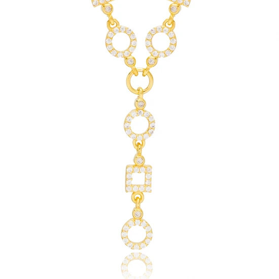 Geometric Round Square Shape Dainty 925 Silver Necklace Geometric Round Square Shape Dainty 925 Silver Necklace
